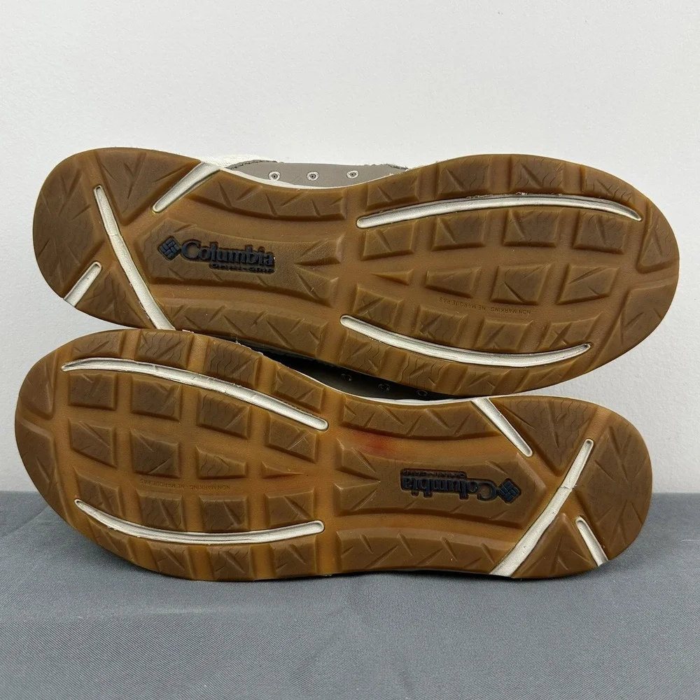 Columbia Bahama Vent PFG Laced Boat Deck Shoes Mens 15 Tan Beige